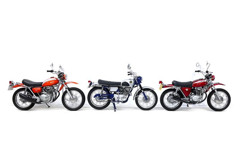 Trio of motorcycles offered as part of the collection
