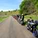 Motorcycles parked in the Peak District