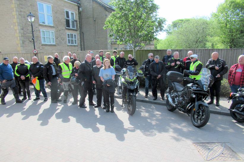 Members of the Buxton Motorbike Club