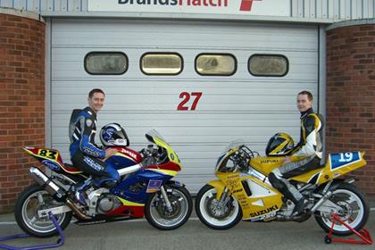 Peter and Adam Malloy will be twins on twins this year as they race Suzuki RGV250 and SV650s