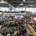 A full show hall at the MCN London Motorcycle Show