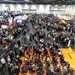 Fans watch the live displays at the MCN London Motorcycle Show