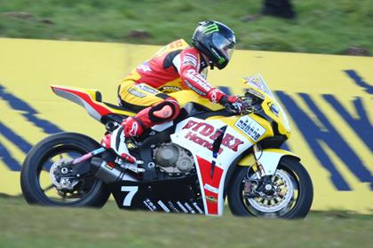 James Ellison braved the cold and snow at Snetterton to put in a few laps