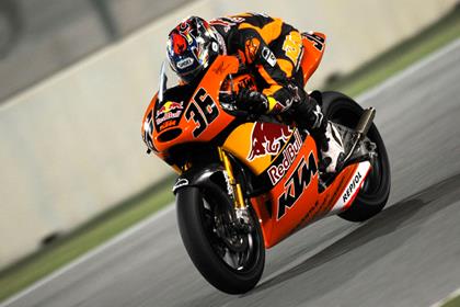 Mika Kallio is on provisional pole for Sunday's 250 MotoGP