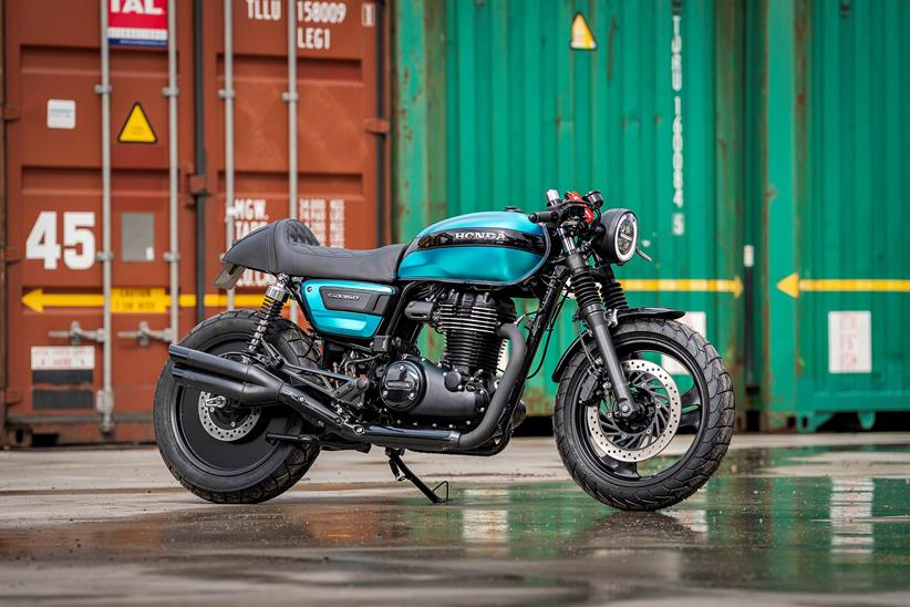 Cafe racer inspired custom Honda GB350S