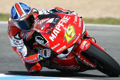 Spain's Alvaro Bautista will be pole man for tomorrow's 250GP