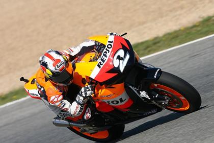 Dani Pedorsa was in unstoppable form at Jerez