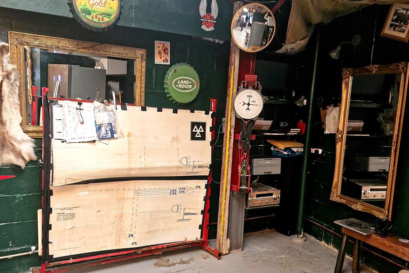 MoT bay inside 777 Motorcycle Café
