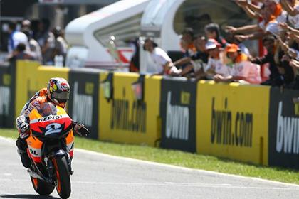 Dani Pedrosa celebrates first win of 2008