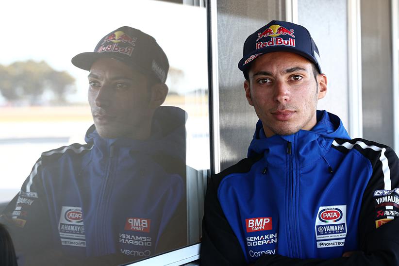 Toprak Razgatlioglu wearing his Yamaha World Superbike team gear