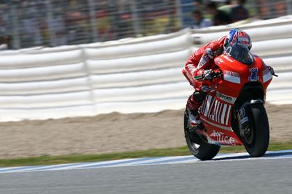 Casey Stoner happy with new setup