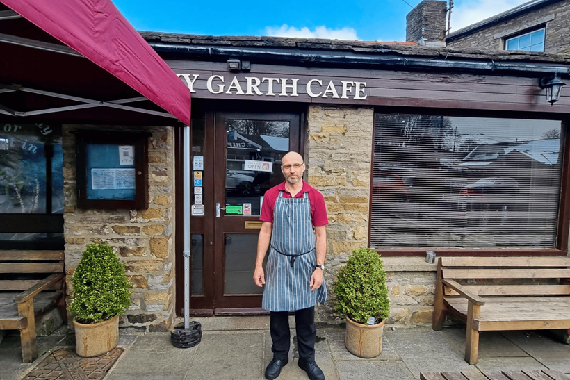 Christian outside the Penny Garth 