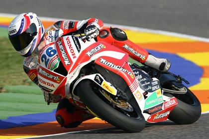 Joan Lascorz broke the track record in Valencia this morning in free practice