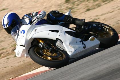 Hudson Kennaugh (seen here testing in Spain) will begin tomorrow's British supersport race from pole position