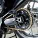 2025-on Yamaha Tracer 9 GT+ detailed shot of the chain and swingarm