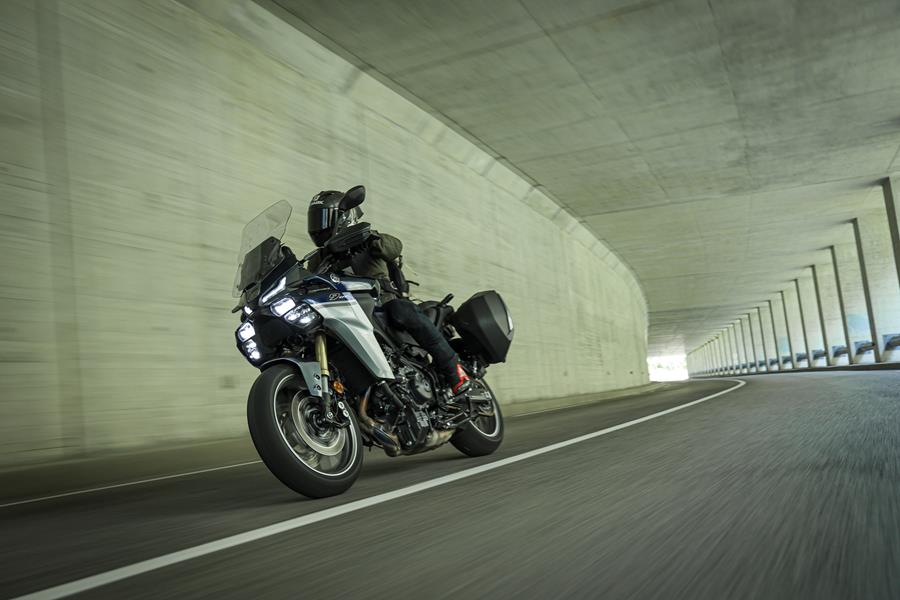 2025-on Yamaha Tracer 9 GT+ touring through tunnels