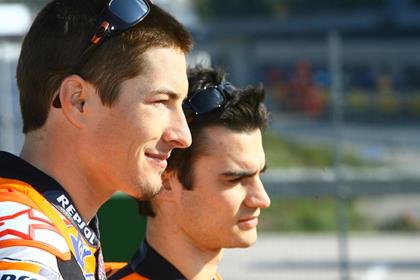 Hayden and Pedrosa are dissapointed not to get the new engine