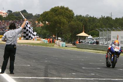 Jorge Lorenzo took his maiden victory in Estoril