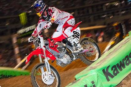 Honda's Davi Millsaps won the AMA Supercross in Detroit at the weekend