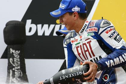 Valentino Rossi's crew chief, Jerry Burgess, is impressed with Jorge Lorenzo's start to the season