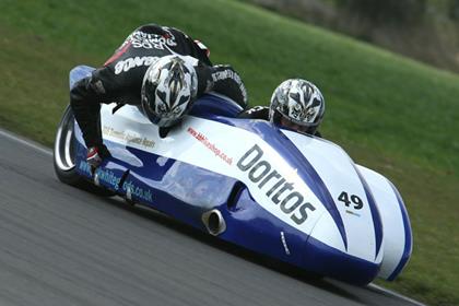 LCR Suzuki's Roger Lovelock and Rick Lawrence came second in the British Sidecar Championships at Snetterton. Pic: Mark Walters