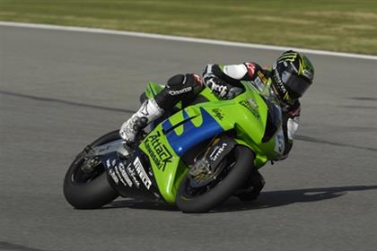 Attack Kawasaki's Chaz Davies continued his perfect podium record with a second in the AMA Superbike race