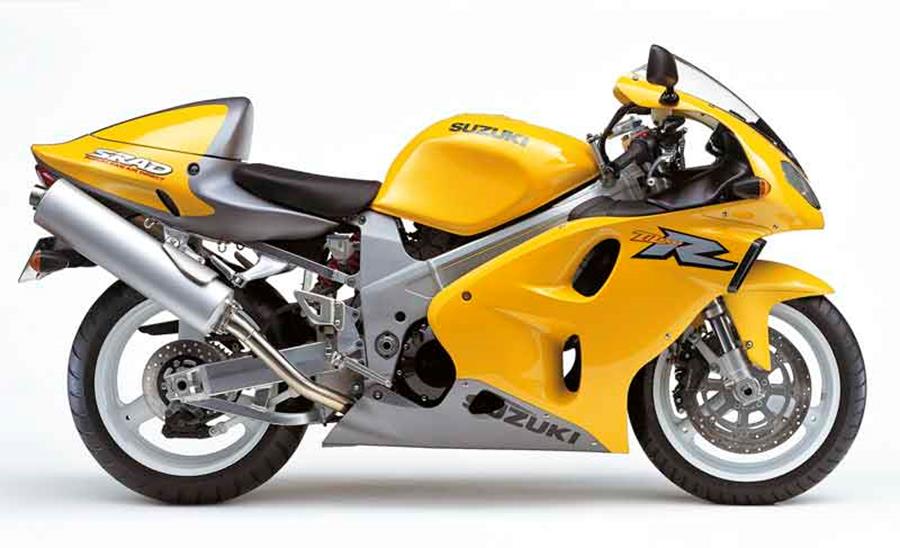 Suzuki TL1000R in yellow standard studio shot