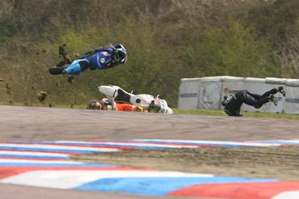 James Webb was deemed to be at fault for the Thruxton crash involving Dennis Hobbs