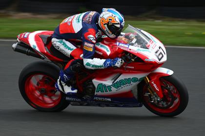 Shane Byrne has taken a thrilling win in the first British Superbike race at Oulton Park