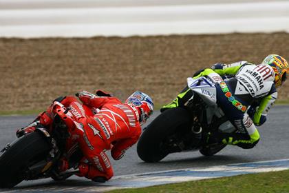 Valentino Rossi says you can't rule out impressive performances from Casey Stoner