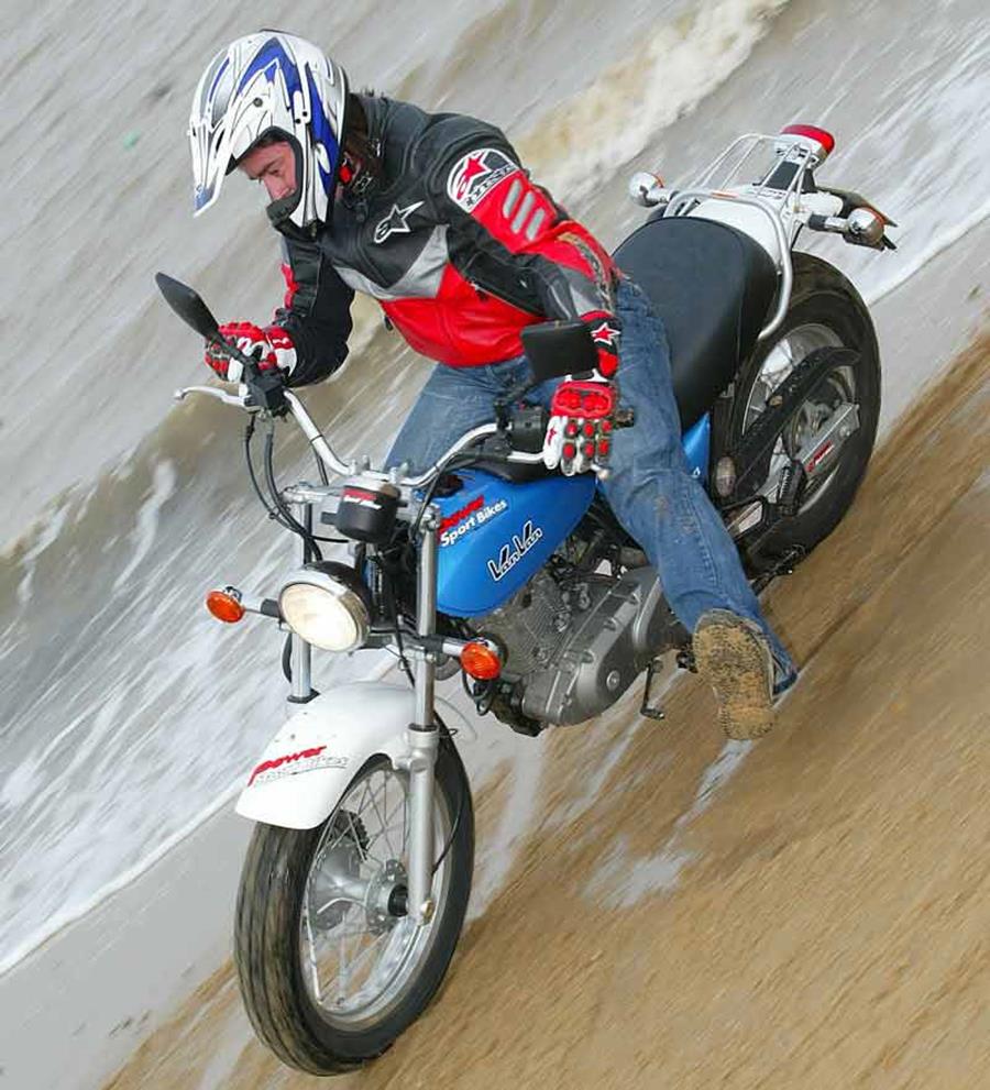 The Suzuki Van Van makes a great beach bike