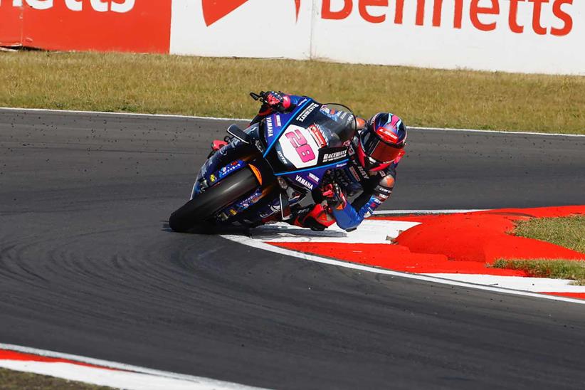 Bradley Ray on his was to victory at Snetterton.