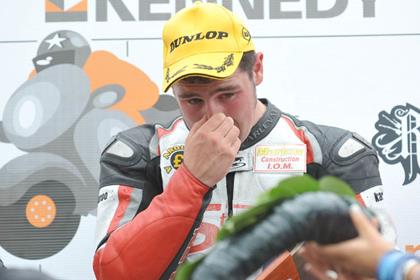 An emotional Michael Dunlop has won the 250cc race at the North West 200 in memory of his father, Robert, who was died after a crash in practice (Pic: Pacemaker Press)