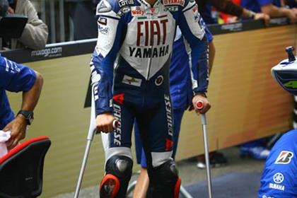 Jorge Lorenzo took a podium finish at Le Mans despite his injured ankles