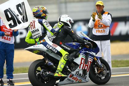 Valentino Rossi's victory in Le Mans saw him equal Angel Nieto's 90-victory record