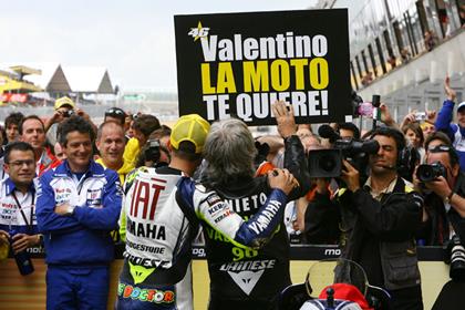 Valentino Rossi is aiming for Giacomo Agostini's now he's equalled Angel Nieto's