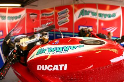 Airwaves Ducati will now be racing at Donington Park on Monday