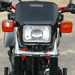 Yamaha TW125 motorcycle review - Front view