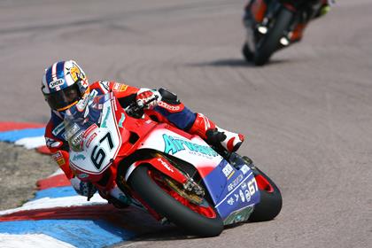 Shayne Byrne won race one at Donington Park