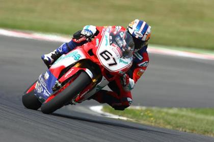 Shayne Byrne won both races at Donington Park