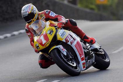 Guy Martin was the fastest man in superbike practice at the Isle of Man TT last night (Pic: Pacemaker Press)