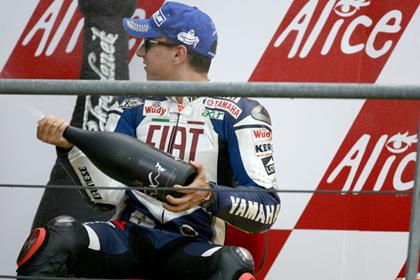 Jorge Lorenzo is now out of the wheelchair and on crutches as he continues to recover from his Shanghai crash