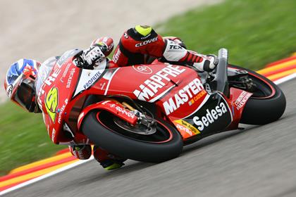 Alvaro Bautista was on the pace at a showery Mugello this morning