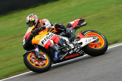 Dani Pedrosa took provisional pole in the MotoGP free practice