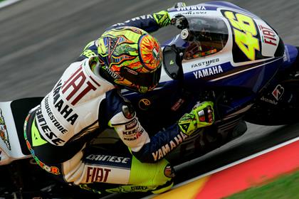 Valentino Rossi is on pole for the MotoGP at Mugello