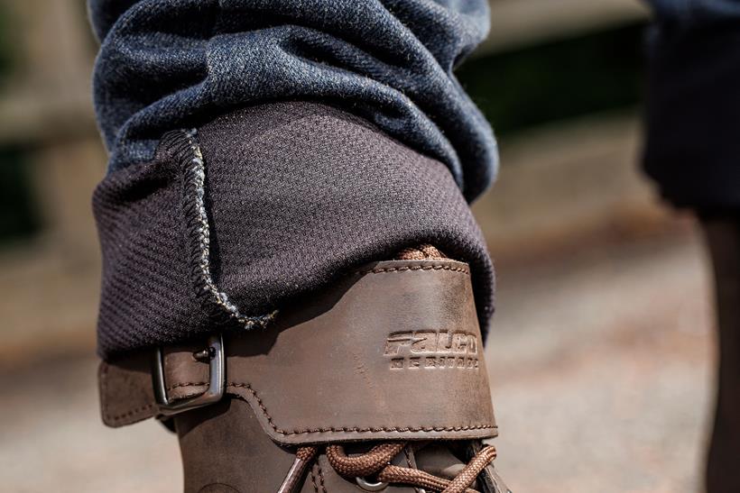 Furygan X Kate jeans turned up hem