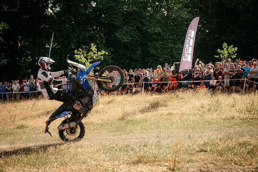 Yamaha Tenere Wheelie in the GoPro Display Arena Yamaha Tenere Wheelie in the GoPro Display Arena