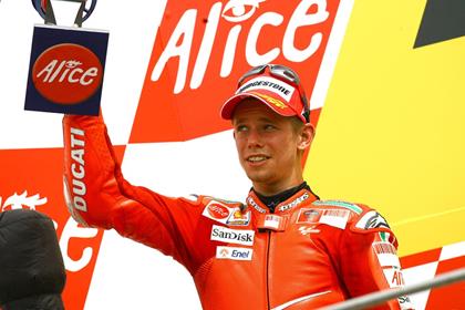 Casey Stoner regrets a simple mistake that cost him his chance at the win