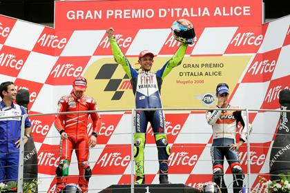 Valentino Rossi thrilled his home crowd in Italy by winning the MotoGP