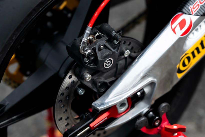Rear brake caliper